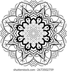 Un mandala es un hermoso diseño circular hecho con patrones repetitivos, líneas y Formas. A menudo muestra equilibrio, unidad y armonía. Los mandalas se utilizan en el arte, la meditación y las prácticas espirituales
