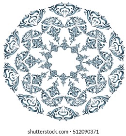 Mandala. Beautiful Indian floral ornament. Ethnic Mandala. Henna tattoo style. hand drawn design.