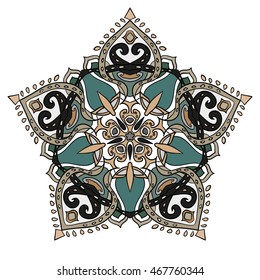 Mandala. Beautiful ornament. Vintage pattern. For your design.