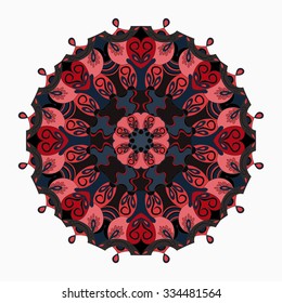 Mandala. beautiful Vintage elements. vector illustration