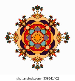 Mandala. beautiful Vintage elements. vector illustration