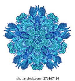 Mandala. Beautiful vintage round pattern in vector.