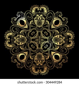 Mandala. Beautiful vintage round pattern in vector.