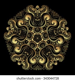Mandala. Beautiful vintage round pattern in vector.