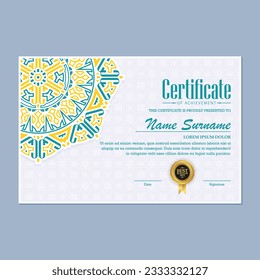 mandala best award certificate template