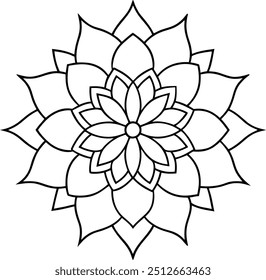 Mandala Best design , Line Art Design