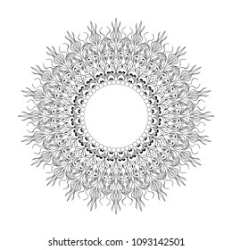 Mandala black and white