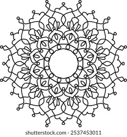 Mandala Fondo blanco y negro