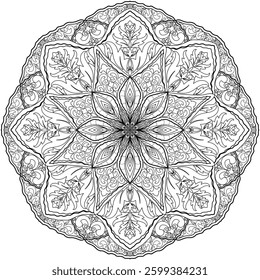 Mandala black and white  seamless pattern | Geometric Seamless Pattern | Pattern vectors images |  race ethnicity diversity | pattern background,floral vector,pattern spanish,black white damask 