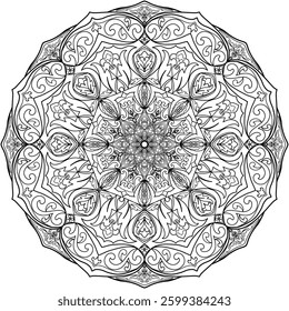 Mandala black and white  seamless pattern | Geometric Seamless Pattern | Pattern vectors images |  race ethnicity diversity | pattern background,floral vector,pattern spanish,black white damask 