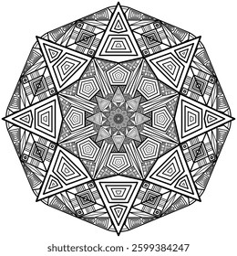 Mandala black and white  seamless pattern | Geometric Seamless Pattern | Pattern vectors images |  race ethnicity diversity | pattern background,floral vector,pattern spanish,black white damask 