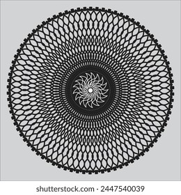  Mandala, Boho, ethnische Muster, T-Shirt-Prints, Malbücher für Erwachsene, Yoga, Meditation. Vektorillustration eines Bestands auf schwarzem Hintergrund. tätowieren
Hintergrund, Pattern Schablone Doodles 