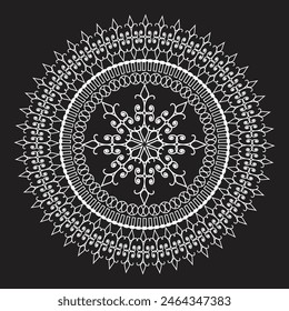  mandala, boho, ethnic patterns, t-shirt prints, coloring books for adults, yoga, meditation. Vector illustration of a stock isolated on a black background. Tattoo
background, Pattern Stencil Doodles 