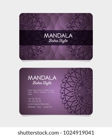 mandala boho style flyers