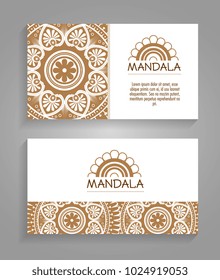 mandala boho style flyers