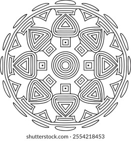 mandala, book, black and white, backgrounds, coloring, intricacy, design element, repetition, art, illustration, zen-like, adult, decoration, leaf, pattern, seamless pattern, single flower, vector