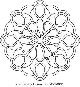 mandala, book, creativity, outline, photography, sketch, women, color image, people, art, paper, short hair, art and craft, art product, adult, zen-like, mature adult, coloring, relaxation