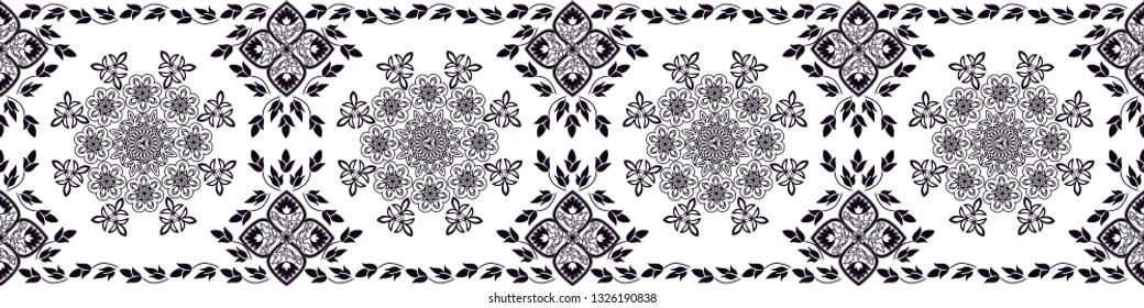 Mandala Border (Vector Pattern)
