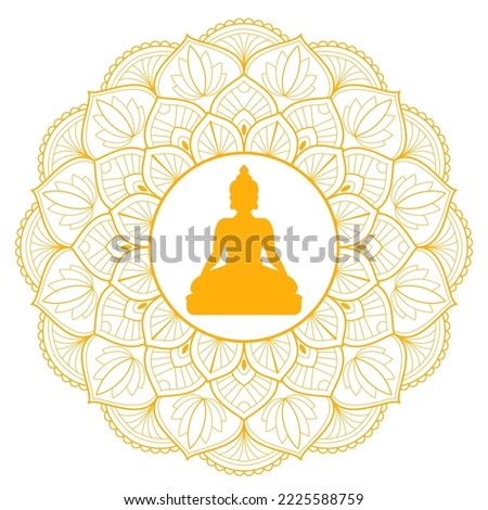 mandala buddha vector designs so respectable person Stock photo © 