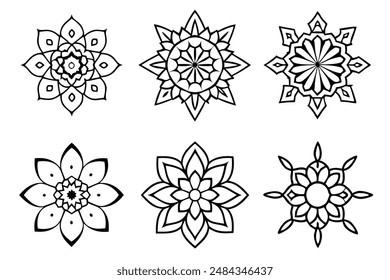 Mandala bundle art illustration depicting the essence of mandala beauty