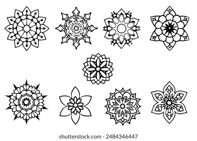 Mandala bundle art illustration perfect for spiritual and decorative artwork