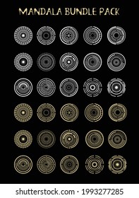  Mandala Bundle Pack vector design