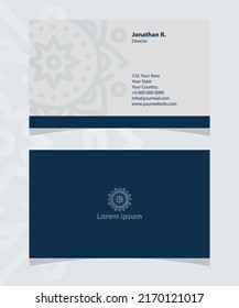 Mandala Business Card Template - Business Card Design - Modern Visiting Card Design - Elegant Design - Elegant Business Card Design