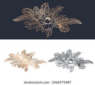 mandala Calligraphic design elements, page dividers with thai ornament