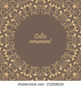 Mandala celtic ornament.Pattern with clipping mask.