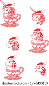 Mandala Christmas Animals Bundle is suitable for digital projects, crafts, hobby, cards, invitations, Christmas, logos, website or crafts projects. Perfect for magazine, news papers etc.