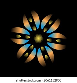 mandala circle. Antique decorative elements. gradient color. Islamic, Arabic, Indian, Ottoman motifs.