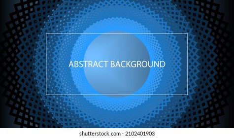 
Mandala circle background with blue light behind. background vector design.
