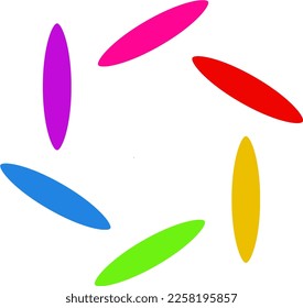 Mandala circle oval for icon vector