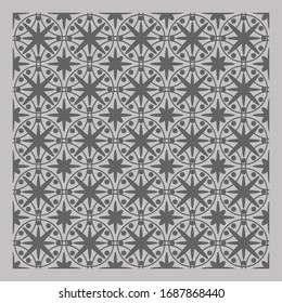 Patrón de círculo Mandala, con estilo de arte indio.
