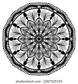 mandala circle pattern vintage decorative pattern indian skin painting tattoo oriental art