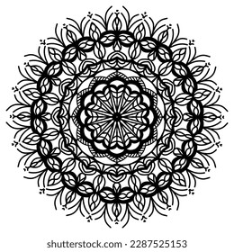 mandala circle pattern vintage decorative pattern indian skin painting tattoo oriental art