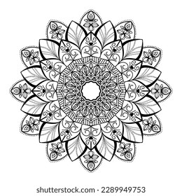mandala circle pattern vintage decorative pattern indian skin painting tattoo oriental art
