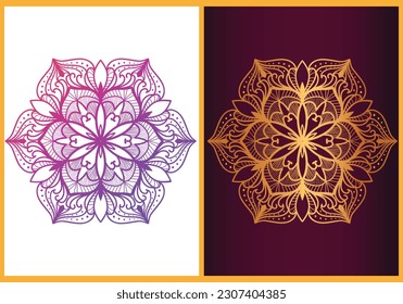 Der Mandala-Kreis rund formt abstraktes, buntes Symbol für die ethnische Herkunft. Traditionelles islamisches Motiv, Indien, Turkisch.
