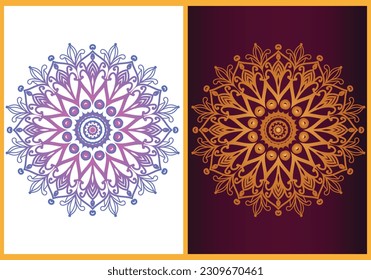 Mandala circle round shapes abstract ethnic colorful doodle symbol design. Traditional islamic , motif, india, turki.
