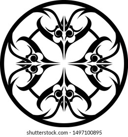Mandala circle texture template design