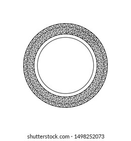 Mandala circle texture template design