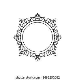 Mandala circle texture template design
