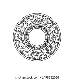 Mandala circle texture template design