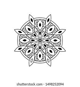 Mandala circle texture template design