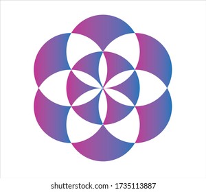 Geomometría del vector del círculo de Mandala