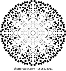 mandala circle vector symbol round