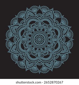 A mandala é um desenho circular com padrões intrincados e simétricos que simbolizam harmonia, equilíbrio e unidade. Frequentemente usado para meditação e expressão artística