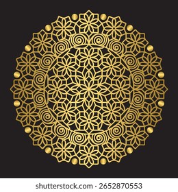 A mandala é um desenho circular com padrões intrincados e simétricos que simbolizam harmonia, equilíbrio e unidade. Frequentemente usado para meditação e expressão artística