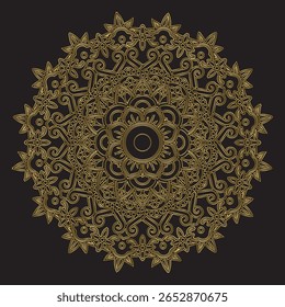 A mandala é um desenho circular com padrões intrincados e simétricos que simbolizam harmonia, equilíbrio e unidade. Frequentemente usado para meditação e expressão artística