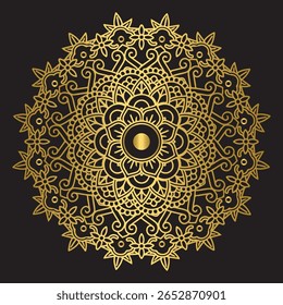 A mandala é um desenho circular com padrões intrincados e simétricos que simbolizam harmonia, equilíbrio e unidade. Frequentemente usado para meditação e expressão artística
